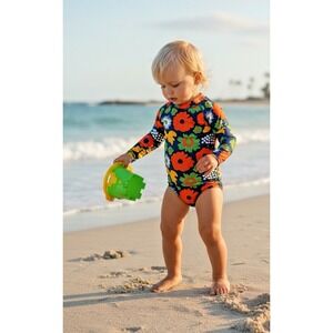 Marimekko for Target Swimsuit Bathing Suit Set 2Pc Toddler Girls 2T Rash Guard